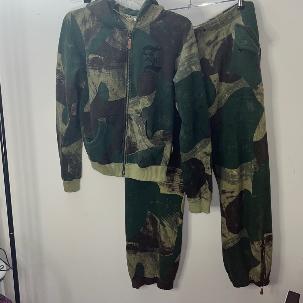 ✨🆕BNWOT!RARE!L.A.M.B. Camo Print Hoodie w/ Gold L! & Camo Sweatpants Size L!